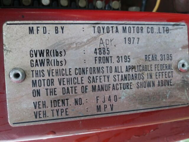 1977 Toyota Land Cruiser - photo 12