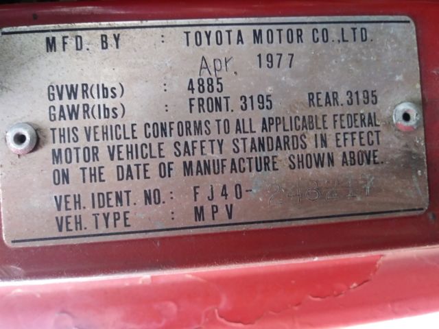 1977 Toyota Land Cruiser - photo 8