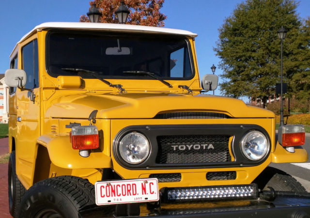 1977 TOYOTA LandCruiser FJ40 Mustard Yellow 77 Land Cruiser FJ 40 1977 Toyota Land Cruiser
