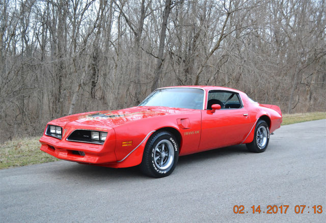 1977 TRANS AM 400 4SPD W72 MATCHING ORIGINAL METAL SHOW QUALITY BUCCANEER RED 1977 Pontiac Trans Am 2 DOOR COUPE