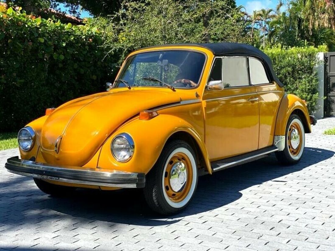 1977 Volkswagen Super Beetle 57,502 Miles Yellow Classic Car Select 4 Speed 1977 Volkswagen Beetle-New