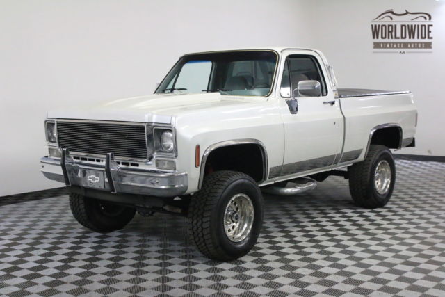 1977 White 4X4 FRAME OFF RESTORED SHOW TRUCK SHORT BED! 1977 Chevrolet K10 4X4 FRAME OFF RESTORED SHOW TRUCK SHORT BED
