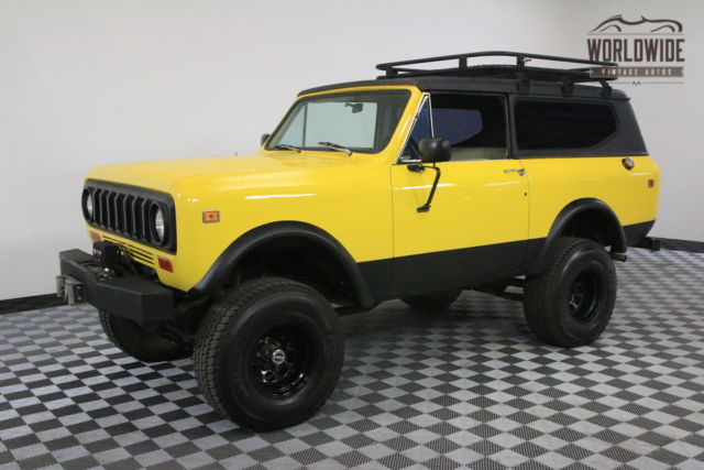 1977 Yellow 345 V8 A/C AUTOMATIC CONVERTIBLE! 1977 International Harvester Scout 345 V8 A/C AUTOMATIC CONVERTIBLE