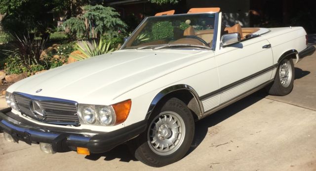 1978 450 SL Roadster White/Camel 1978 Mercedes-Benz SL-Class