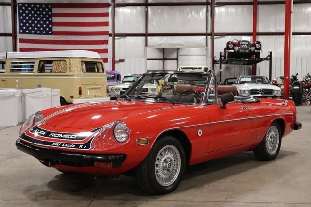 1978 Alfa Romeo Spider Niki Lauda Edition 48114 Miles Carmen Red Convertible 2.0 1978 Alfa Romeo Spider Niki Lauda Edition