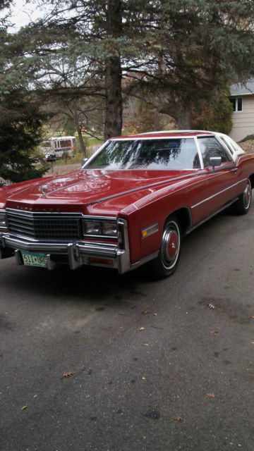 1978 Cadillac Eldorado Biarritz, excellent condition, 122,000 miles, bright red 1978 Cadillac Eldorado Chrome