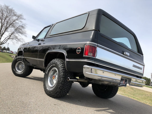 1978 Chevrolet Blazer K5, 4x4, Cheyenne, 19k miles, Black, Mint - photo 4
