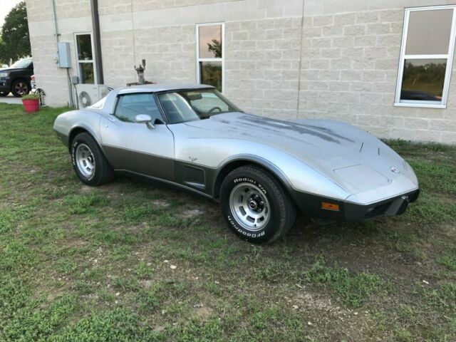 1978 Chevrolet Corvette L-82 4spd Silver Anniversary 48450 Miles Silver Annivers 1978 Chevrolet Corvette L-82 4spd Silver Anniversary