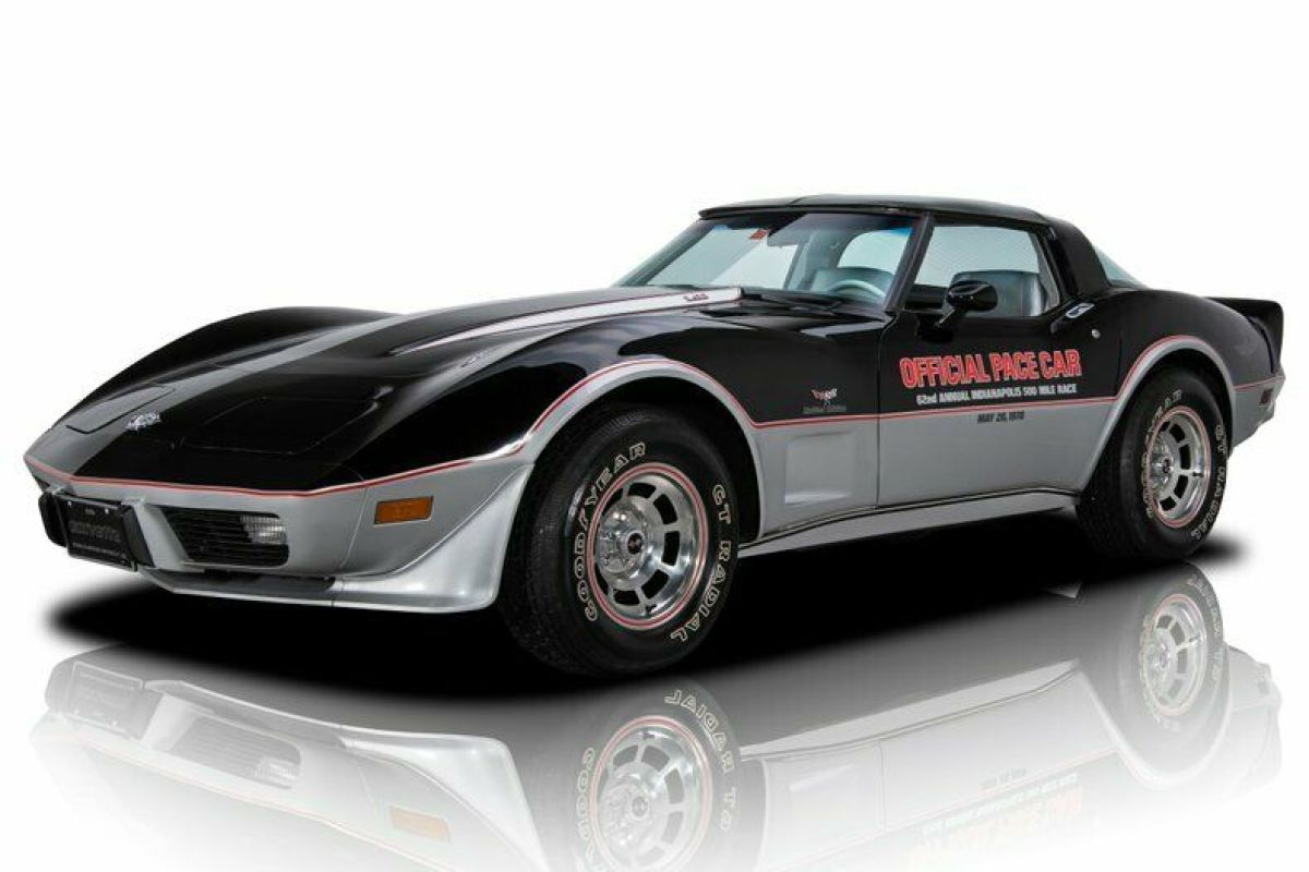 1978 Chevrolet Corvette Pace Car Edition Black Coupe L82 350ci V8 3 Speed Automa 1978 Chevrolet Corvette Pace Car Edition