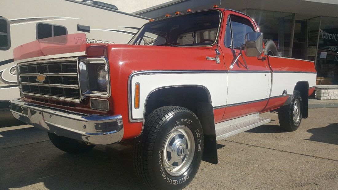 1978 Chevrolet K20 Silverado Pickup Red 4WD Manual Silverado 1978 Chevrolet K20 Silverado Silverado