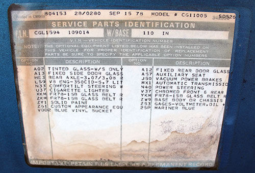 1978 Chevrolet G10 Van "Shorty" Panel Van G10 - photo 12