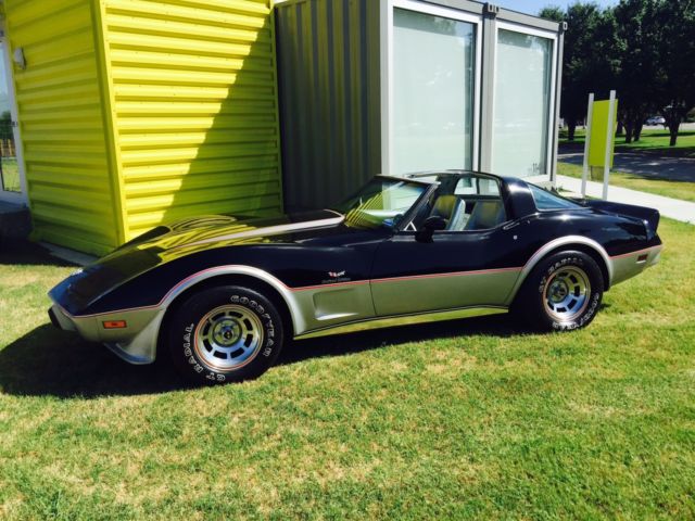 1978 CHEVY CORVETTE 25th Anniv L-48 Pace Car All Original Survivor 7860 Miles 1978 Chevrolet Corvette 25th anniversary L 48 Pace Car