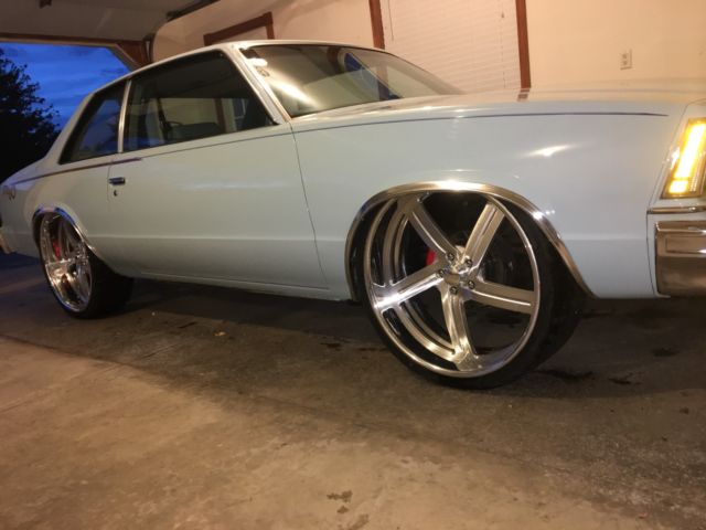 1978 CHEVY MALIBU ON 24" BONSPEED SWEEP BILLET WHEELS WITH AIR RIDE 1978 Chevrolet Malibu