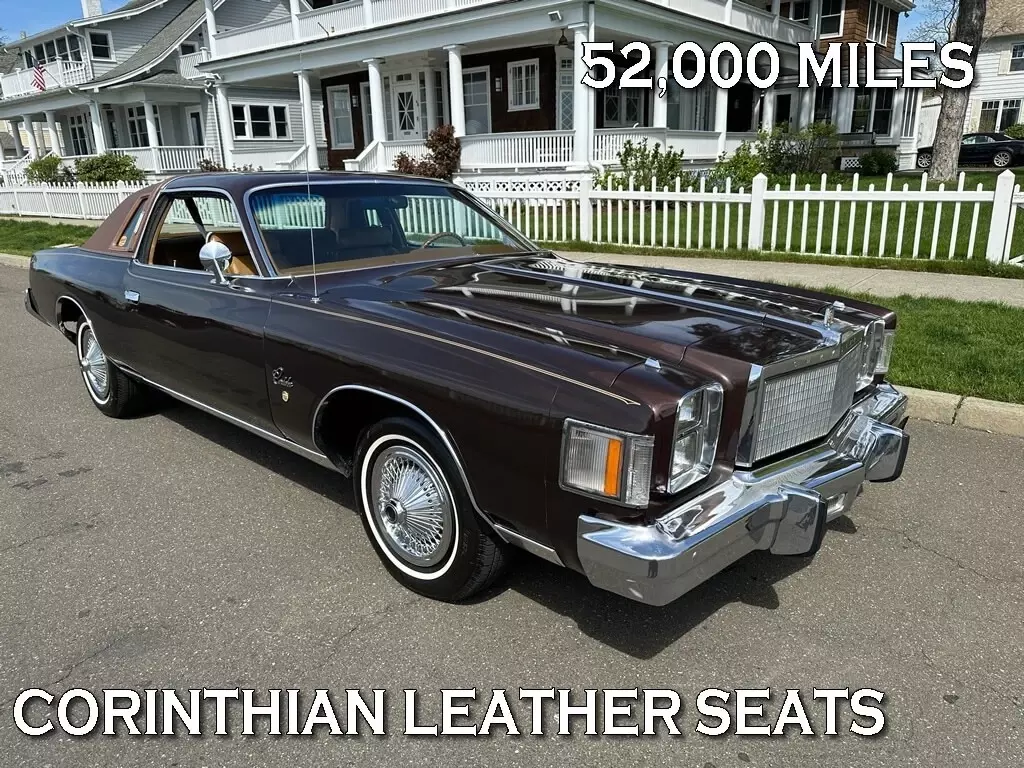 1978 CHRYSLER CORDOBA 400 V8 AUTO A/C CORINTHIAN LEATHER 52.000 MI 1978 Chrysler Cordoba SPECIAL