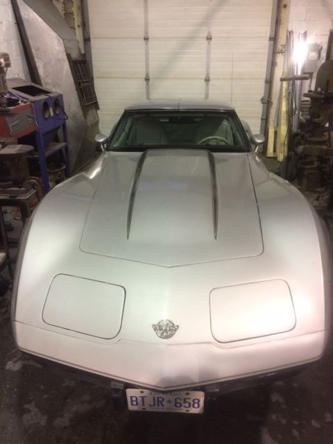 1978 Corvette Silver Aniversary Two Toned Silver 1978 Chevrolet Corvette Two Toned Silver