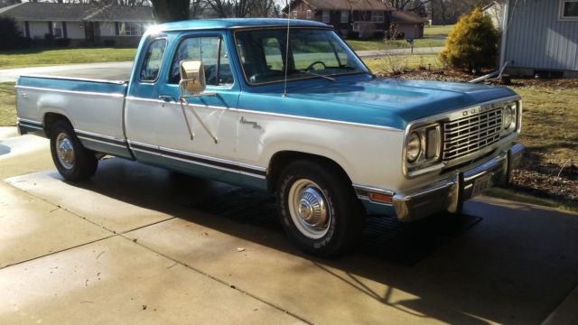 1978 Dodge Adventurer 200 3/4 Ton Club Cab Camper 7500 Series 1978 Dodge Adventurer 200 Club Cab