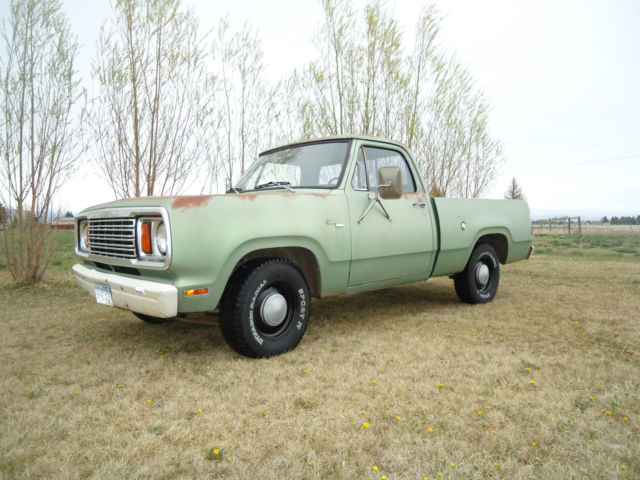 1978 Dodge D100 short box SWB original patina high desert survivor barn find NR 1978 Dodge Other Pickups