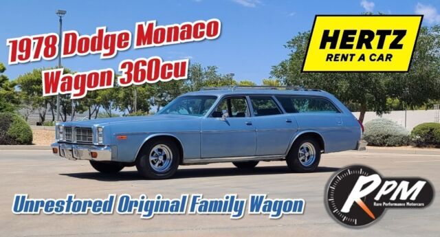 1978 Dodge Monaco 9 Passenger Wagon, 360cu AC PS PB, UNRESTORED ORIGINAL CAR 1978 Dodge Monaco FREE SHIPPING WITH "BUY IT NOW"