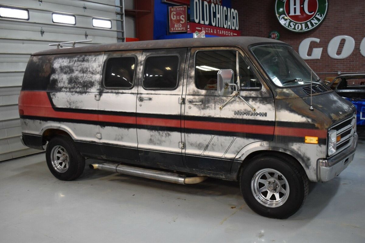1978 Dodge Van good times van rare barn find hot rod 78 70 bubble window rat rod 1978 Dodge Ram Van