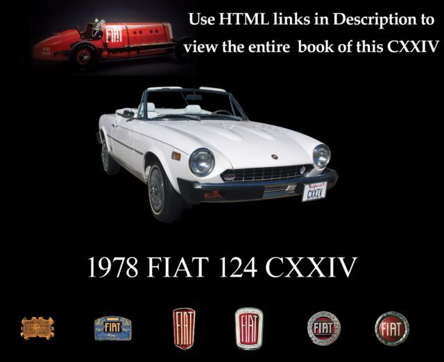 1978 FIAT 124 CONVERTIBLE 1978 Fiat 124 Spider