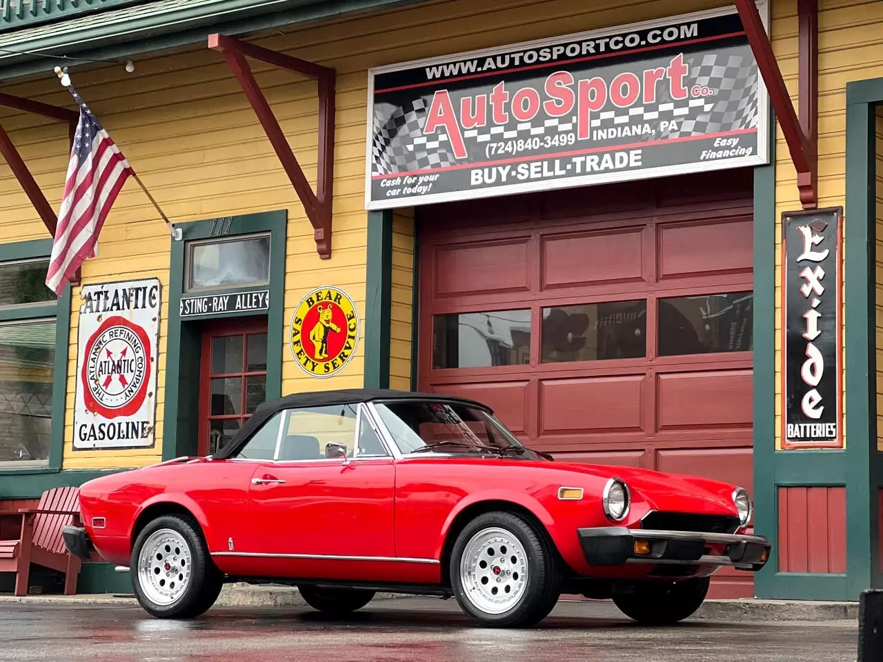 1978 Fiat 124 Spider 2dr Conv Abarth 57080 Miles Red Classic Car 4-Cylinder 5 Sp 1978 Fiat 124 Spider 2dr Conv Abarth