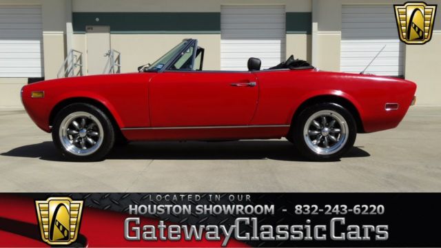 1978 Fiat 124 Spider 3500 Miles Red Convertible 1500cc I4 5-Speed Manual 1978 Fiat 124 Spider