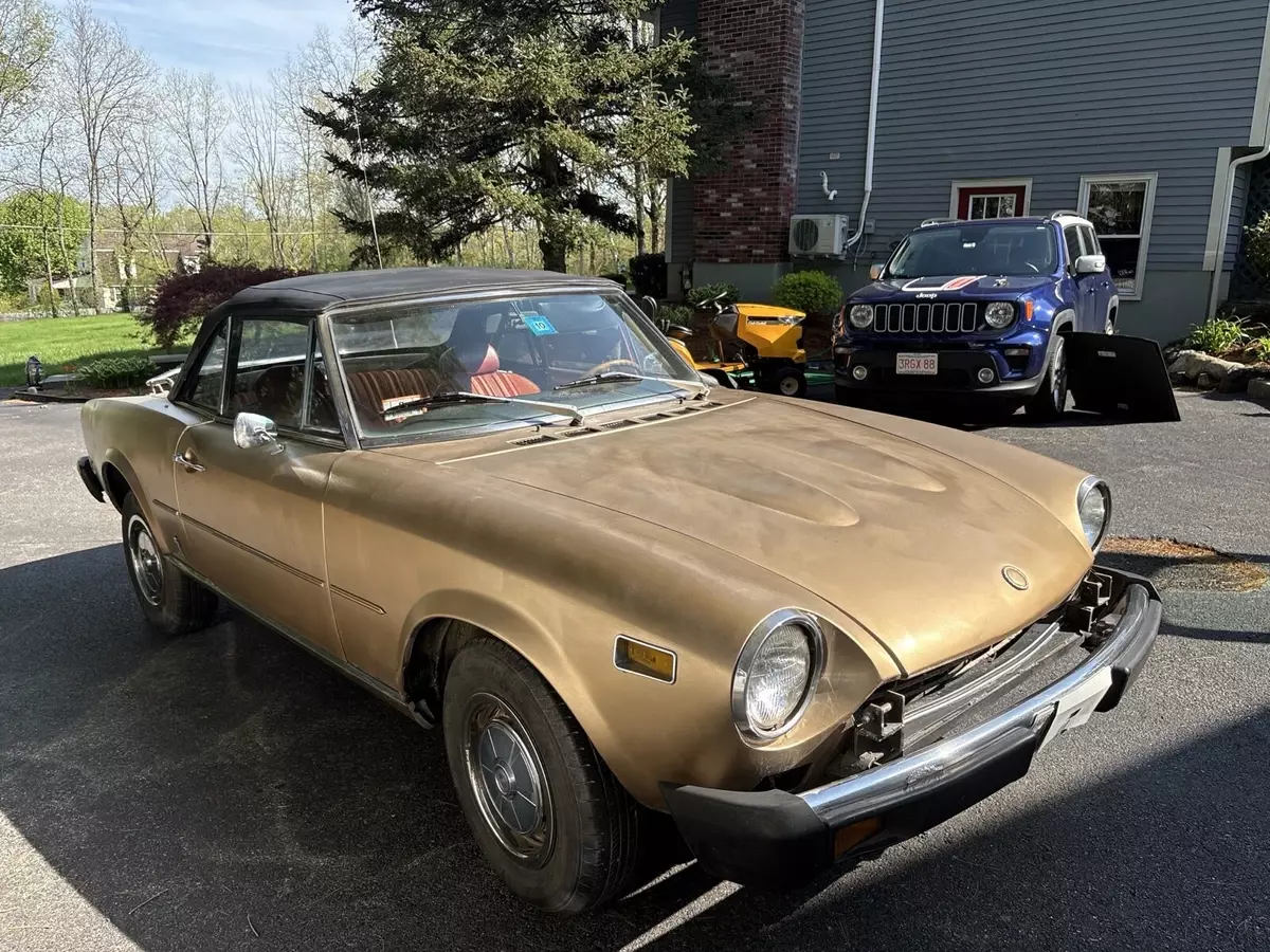 1978 Fiat 124 Spider Convertible Brown 1978 Fiat 124 Spider