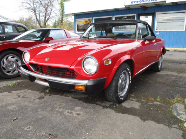 1978 Fiat 124 Spider NO RESERVE AUCTION 1978 Fiat 124 Spider 124