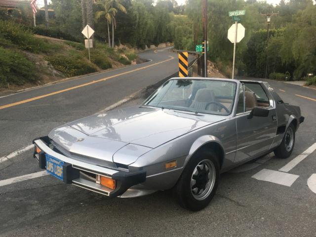 1978 FIAT X 1/9 19 BERTONE Rare California Blue plate no rust no reserve 1977 Fiat X1/9 X19 BERTONE