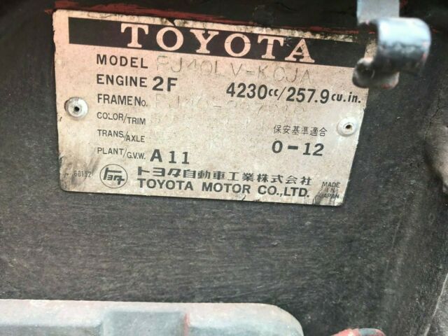 1978 Toyota Land Cruiser fj40 - photo 8