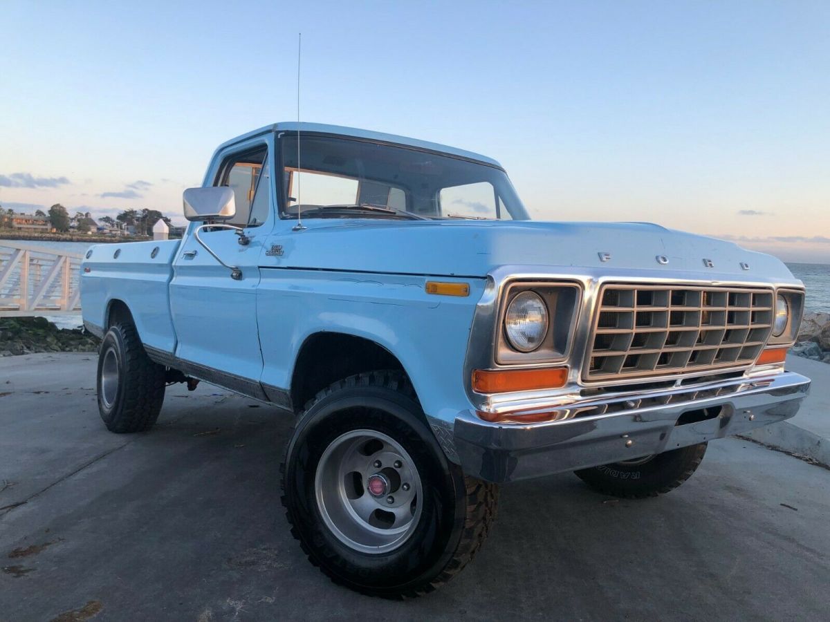 1978 Ford F150 Custom Shortbed 4x4 460 V8, California truck Marti report 1978 Ford F-150