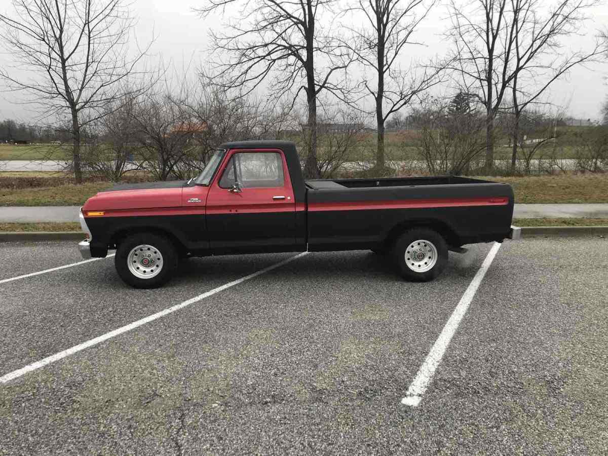 1978 Ford F150 Pickup Red RWD Manual 1978 Ford F150