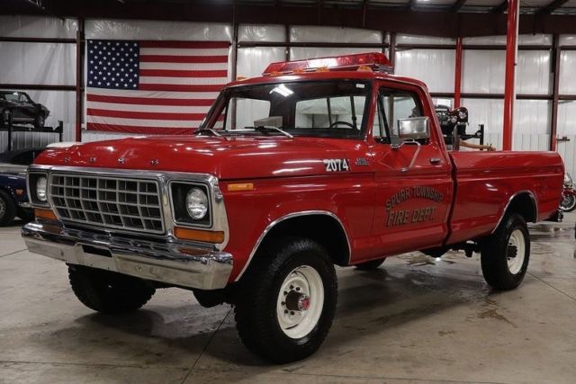 1978 Ford F250 9837 Miles Red Pickup Truck 400 V8 4 Speed Manual 1978 Ford F-250 --