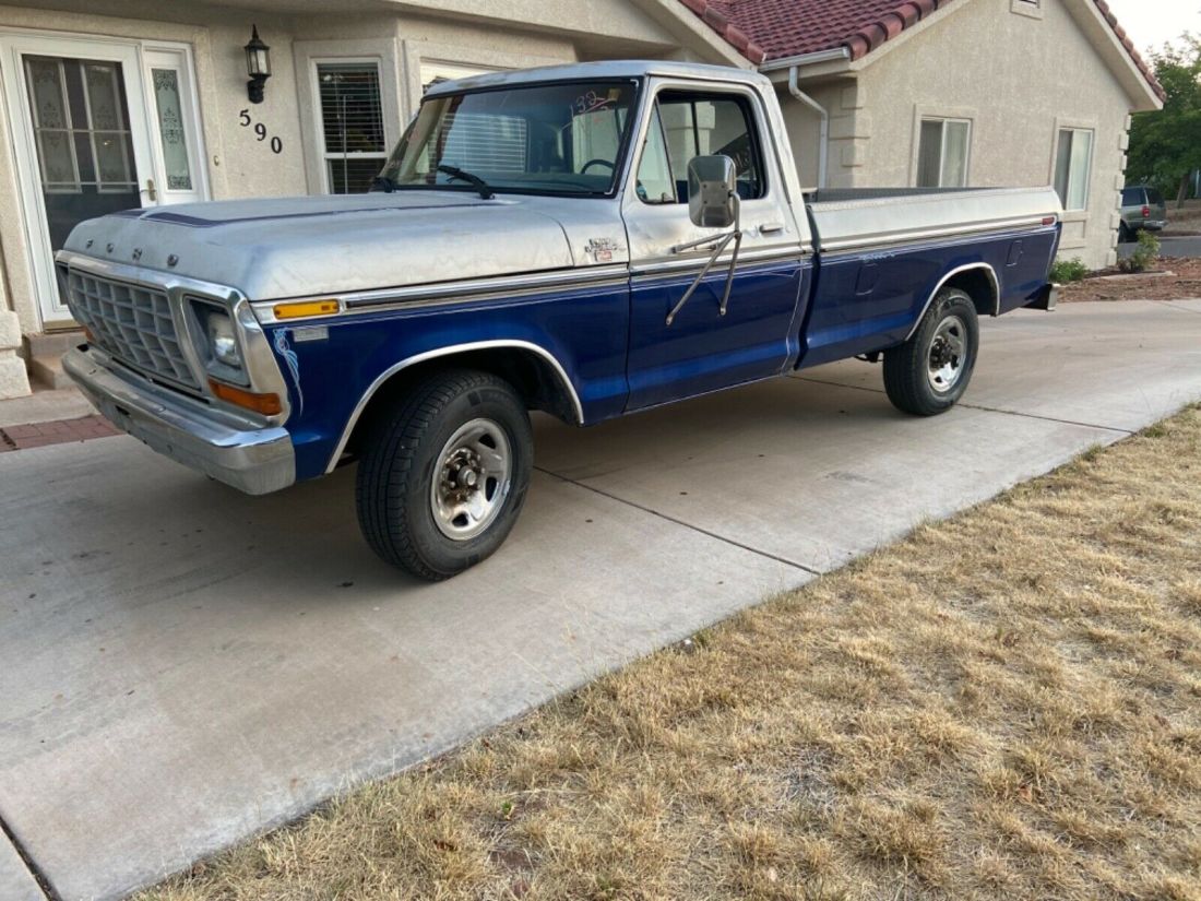 1978 Ford F250 Pickup Blue RWD Automatic xlt 1978 Ford F250 xlt