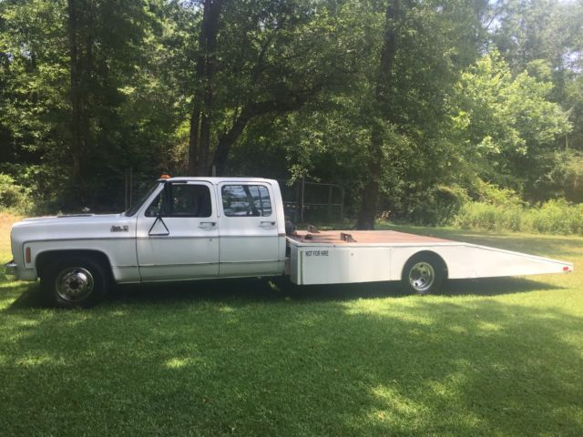 1978 Gmc 3500 crew cab ramp truck car hauler 1978 GMC 3500 ramp truck Crew cab