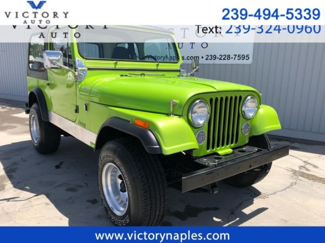 1978 Jeep CJ-7 304 V8 Manual Green Two Tops! 1978 Jeep CJ --