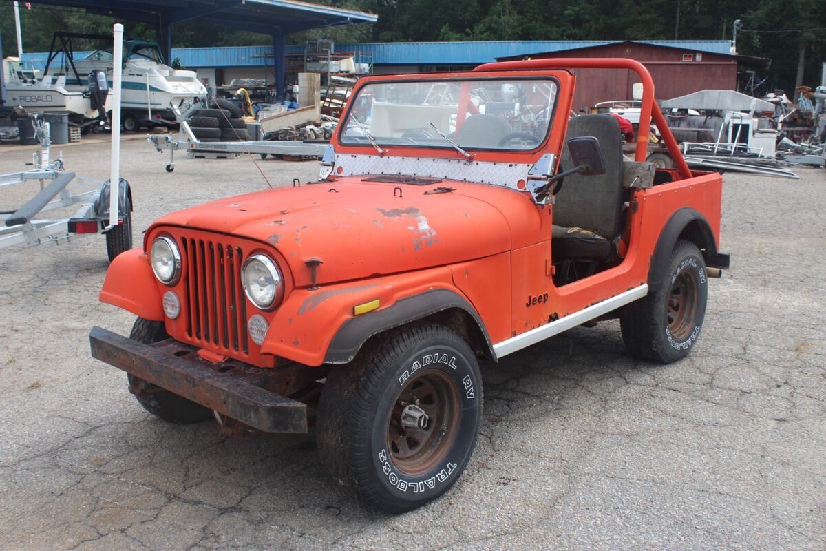 1978 Jeep CJ-7 Project 4 Wd 258 V8 Original 4 Speed Manual 1978 Jeep CJ