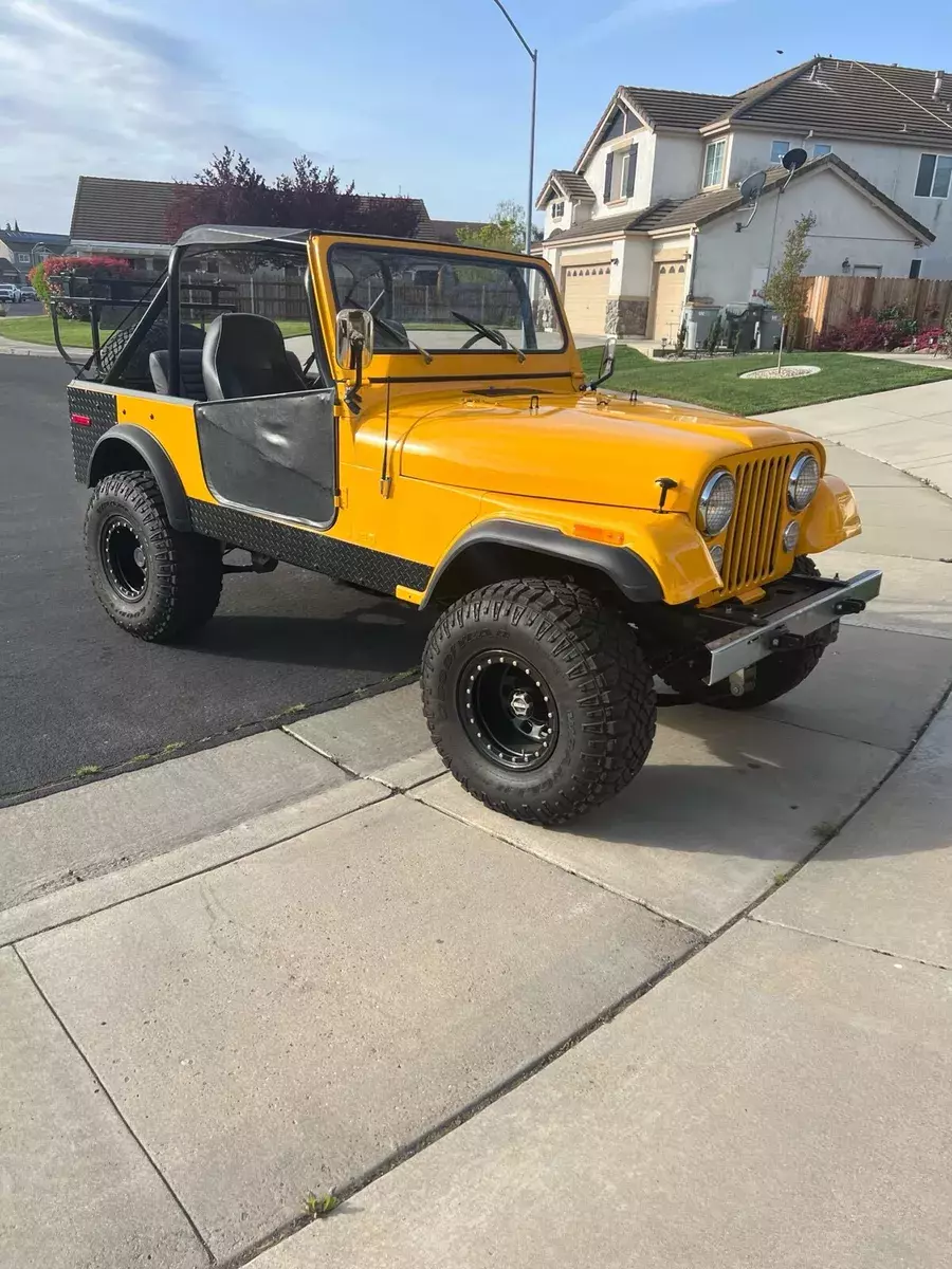 1978 Jeep CJ-7 SUV Orange 1978 Jeep CJ-7