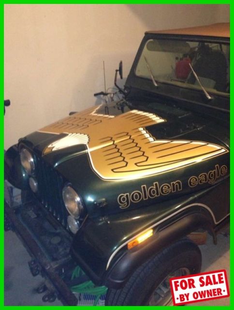 1978 Jeep CJ5 Golden Eagle 4X4 Replaced Motor Manual Bubble Alarm System TEXAS 1978 Jeep CJ Golden Eagle 4X4