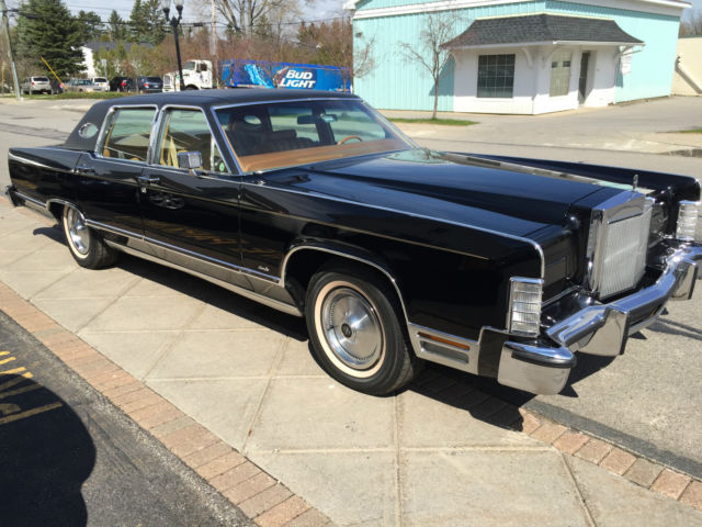 1978 Lincoln Continental BLACK w RARE INTERIOR COLOR 1978 Lincoln Continental