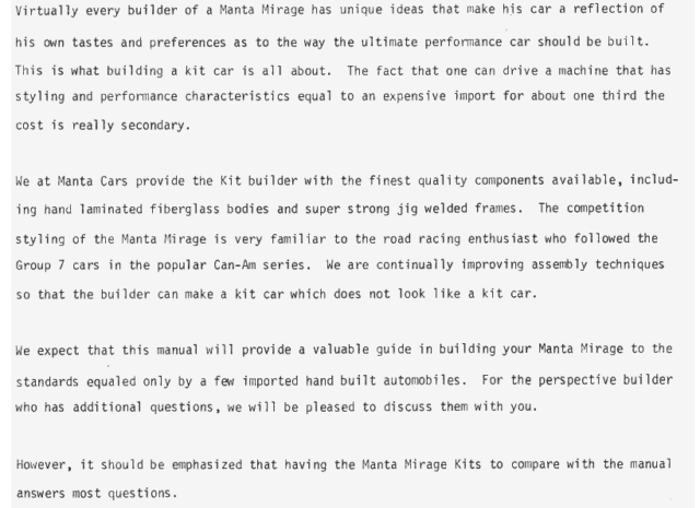1978 Replica/Kit Makes Custom 1978 Manta Mirage, V8 Mid-engine Full Frame - photo 9