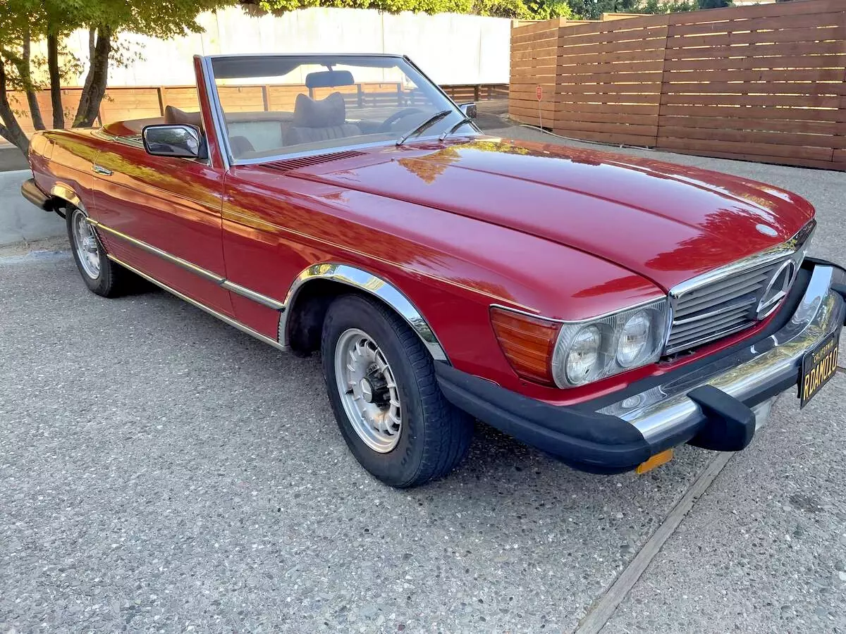 1978 Mercedes 450SL Convertible w/ Hardtop - fire engine red NEW TIRES 1978 Mercedes-Benz SL-Class