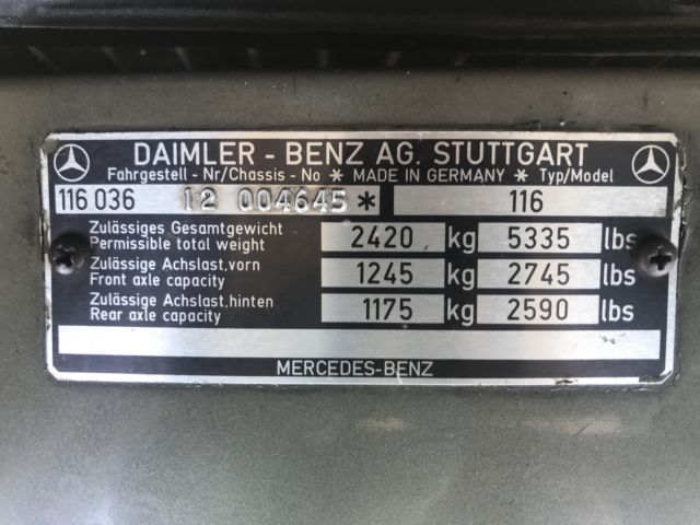 1978 Mercedes-Benz 400-Series 6.9 EURO - photo 11