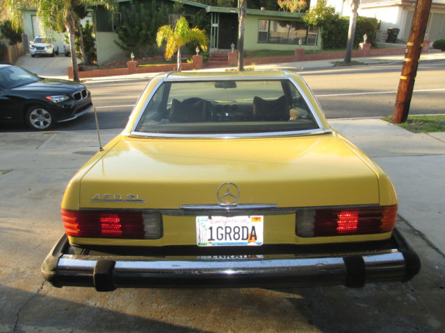 1978 Mercedes Benz 450SL Yellow R107 Hardtop Convertible 1978 Mercedes-Benz SL-Class SL