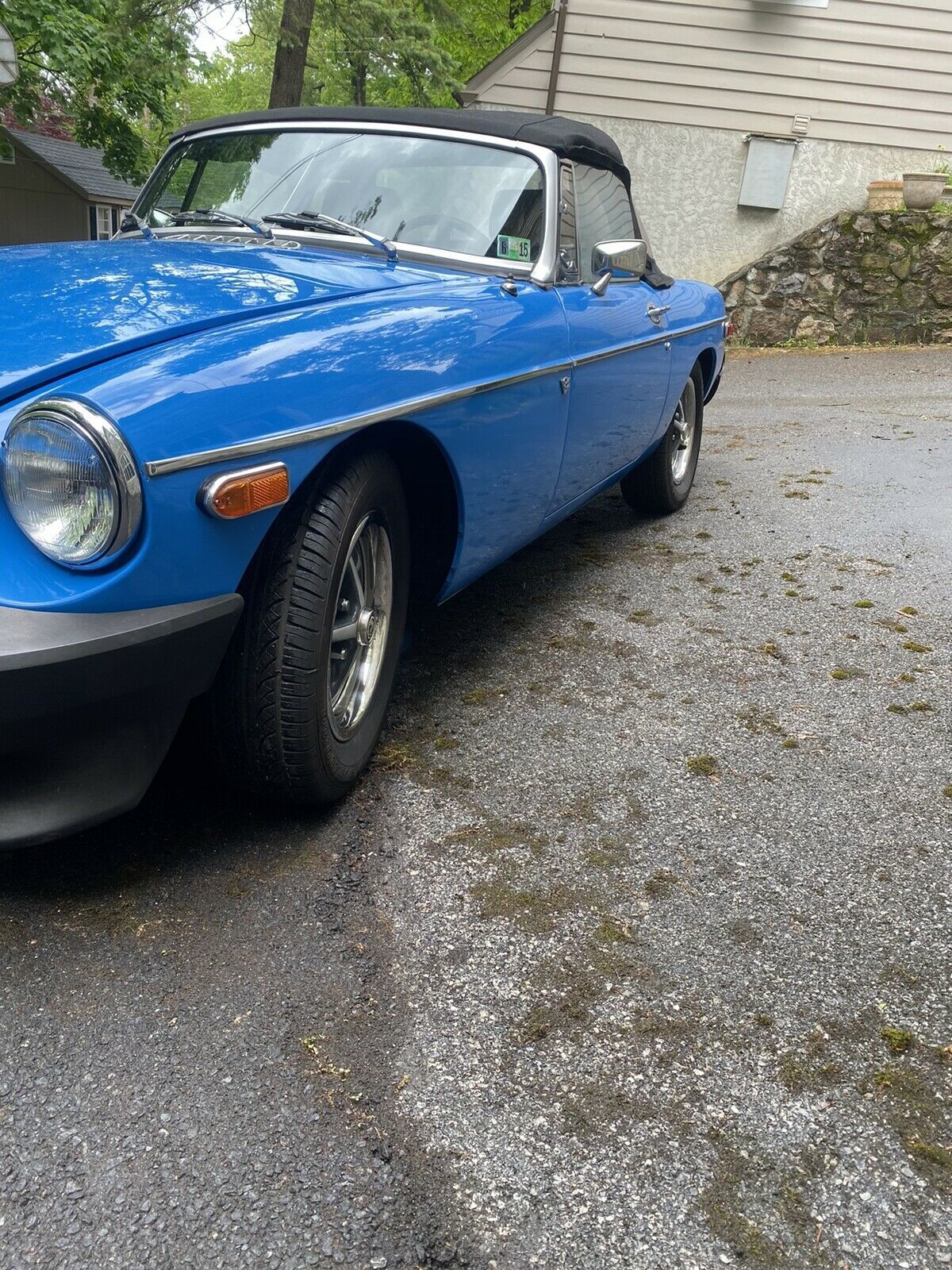1978 MG B Convertible Blue RWD Manual 1978 MG B