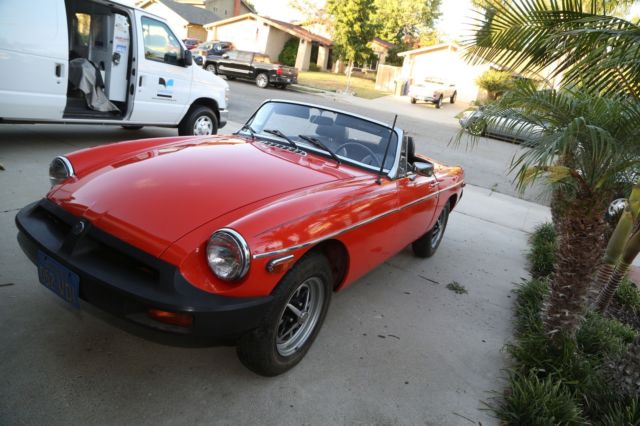 1978 MG MGB convertable only 16,497 original miles mint condition 1978 MG MGB --