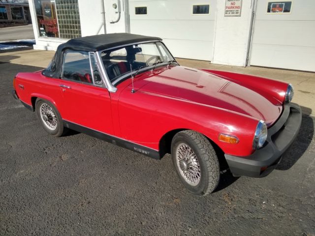 1978 MG MIDGET CONVERTIBLE COUPE SHARP RED 1500 4 SPEED RUNS GREAT NO RESERVE 1978 MG Midget RED