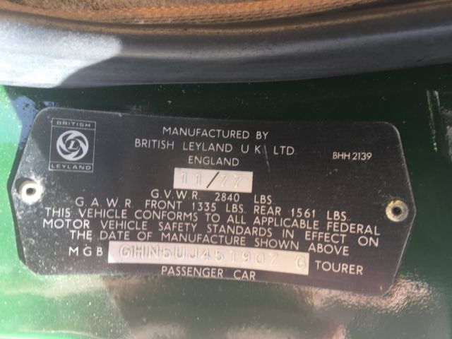 1978 MG MGB CONVERTIBLE - photo 11