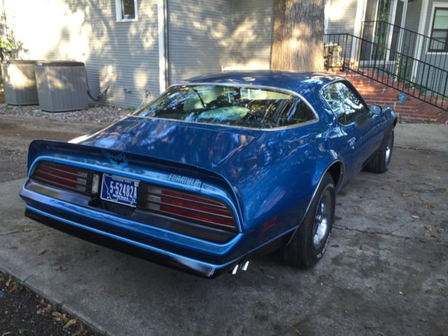 1978 Pontiac Firebird Formula W72 Martinique Blue Numbers Matching 1978 Pontiac Firebird Deluxe cloth