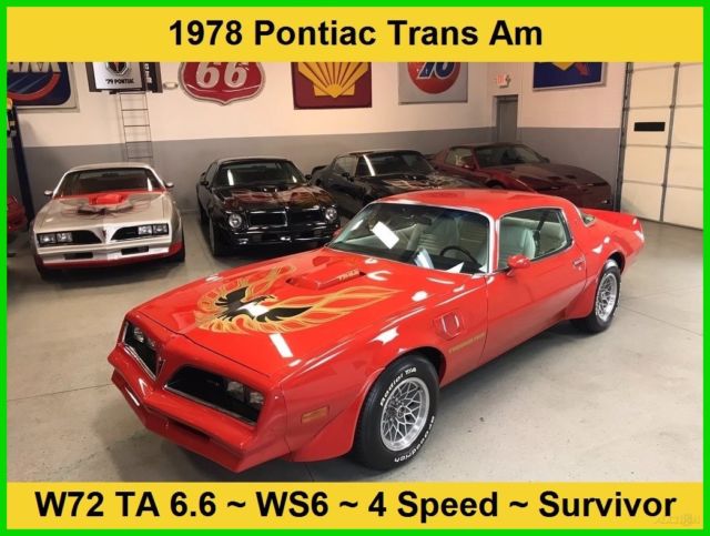 1978 Pontiac Firebird Trans Am SURVIVOR W72 WS6 4 Speed LOW Miles AWESOME Colors 1978 Pontiac Trans Am Firebird Trans Am